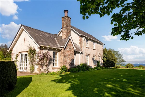 Auchengashell with sea views from Dumfries and Galloway over to the Lake District