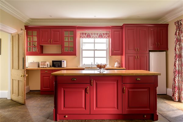 Family kitchen with Aga cooker