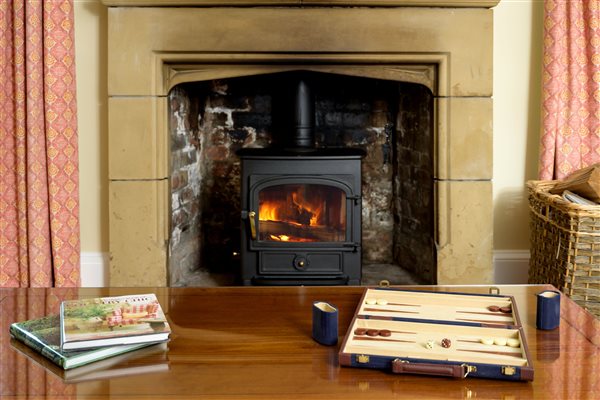 Although the house has underfloor heating, you can enjoy a wood fire in the stove. Logs are provided.