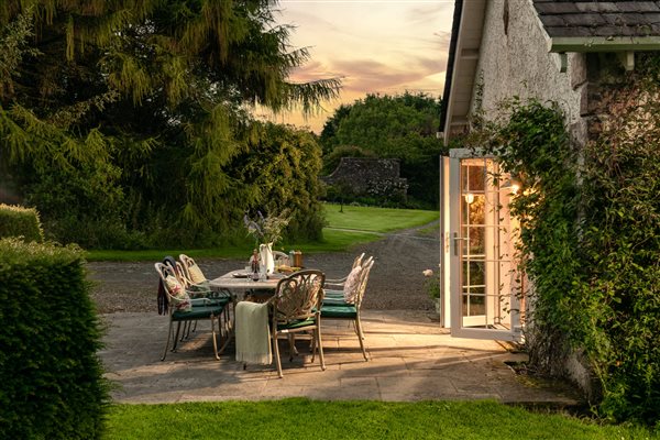 Enjoy an evening BBQ on the Auchengashell patio