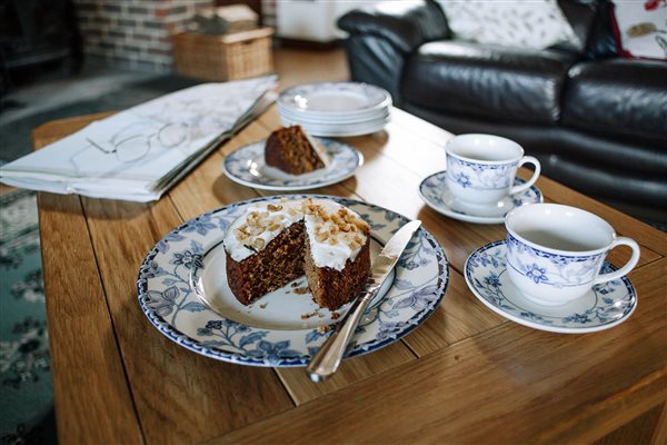 Afternoon tea in Granary Cottage