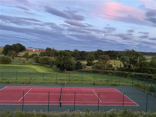 Tennis Court on Farm
