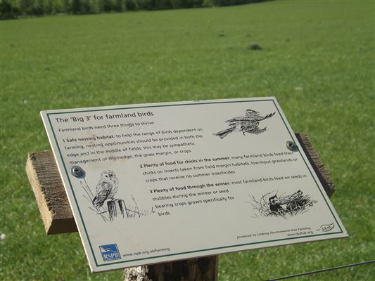 Information boards placed around the farm, Bairnkine, Jedburgh