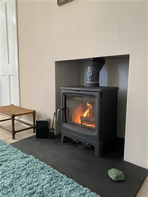 Wood burning stove in Wild Rose Wood burning stove in Wild Rose