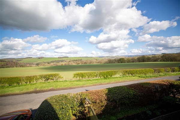 View from Owl Cottage Bedroom, Bairnkine, Jedburgh, Scottish Borders