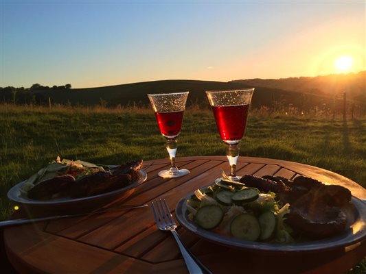 Sunsets in the Alkham Valley