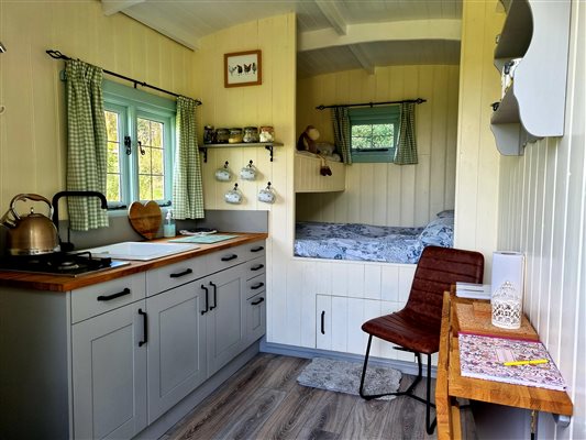 Shepherd's Hut Interior