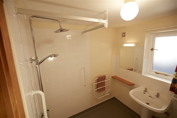 Downstairs shower room