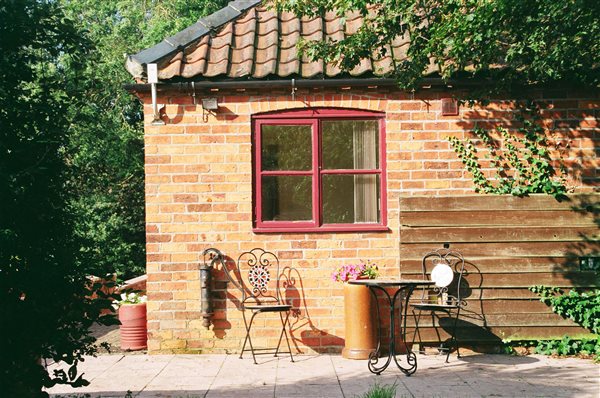 patio at the cottage