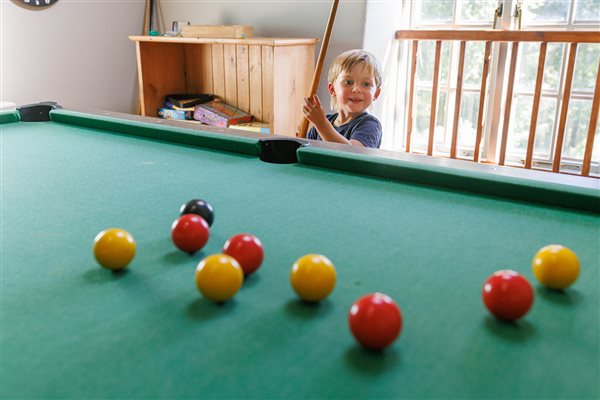Playing Pool at Glynn Barton