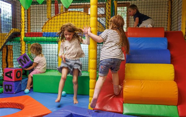 Soft Play fun at Glynn Barton Cottages