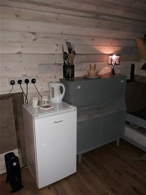 Kettle and fridge 