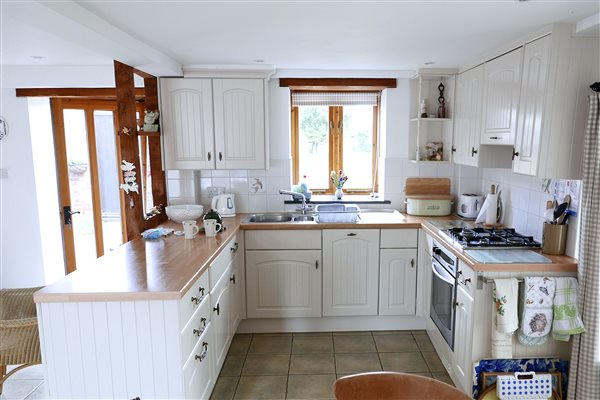 Well-equipped kitchen area