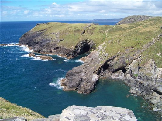 Boscastle cliff top view