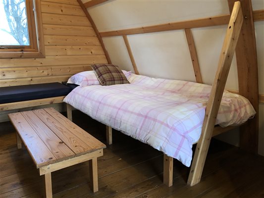 Inside the Glamping Pods