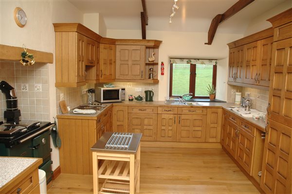 kitchen with rayburn