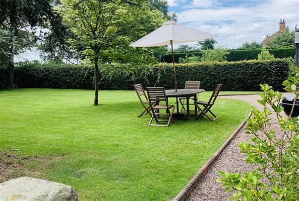 The Cottage garden at Yew Tree Farm Holidays