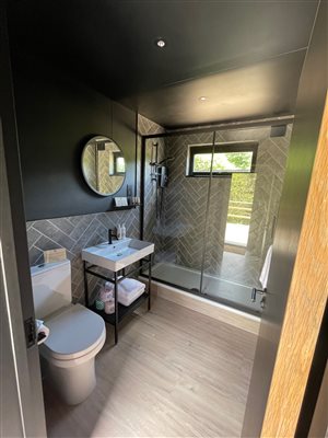 A generous bathroom completes the home.