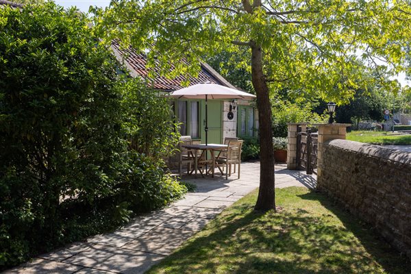 Vellum Stone's patio space