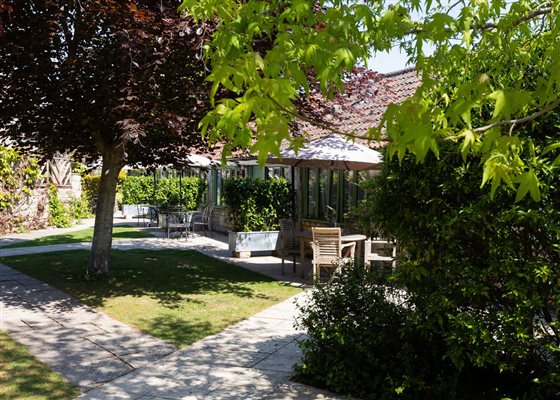 The exterior of the cottages
