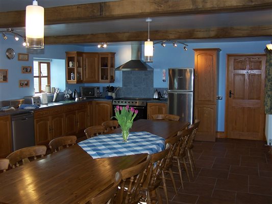 Large dining area in Orchard house