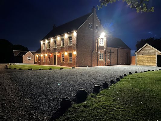 Pasture House at Night