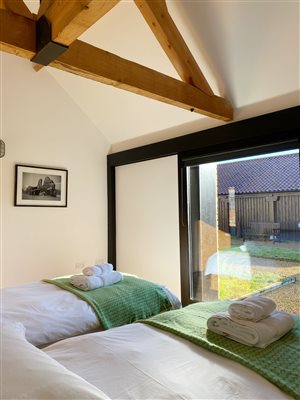 Piggery twin bedroom