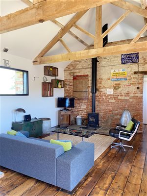 Tack Room living room log burner