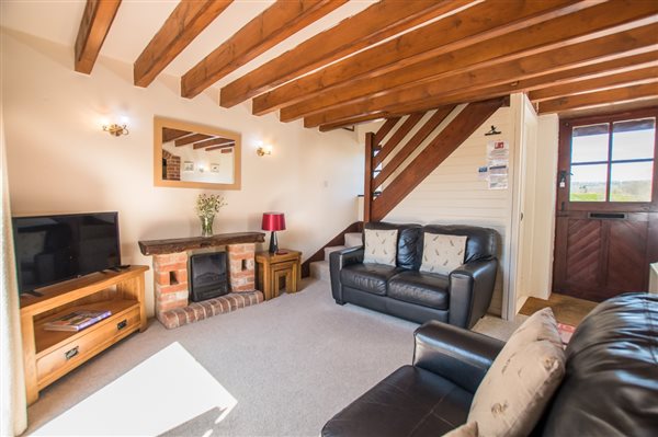 otter holt living room with french doors