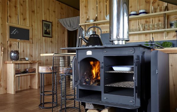 Log burner and oven