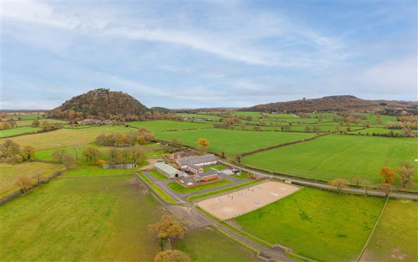 Birds eye view of the cottages Birds eye view of the cottages