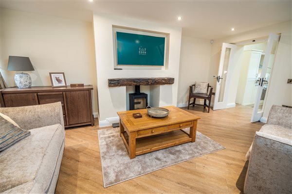 TV and wood burner TV and wood burner