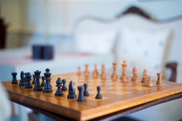 Chess in the drawing room