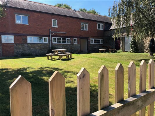 Enclosed garden for Washingpool Cottages