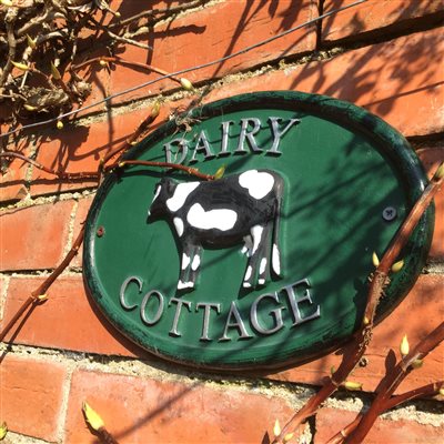Dairy Cottage sign