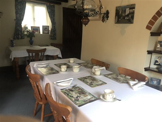 Dining room at Forda Farm B&B, EX22 7BS